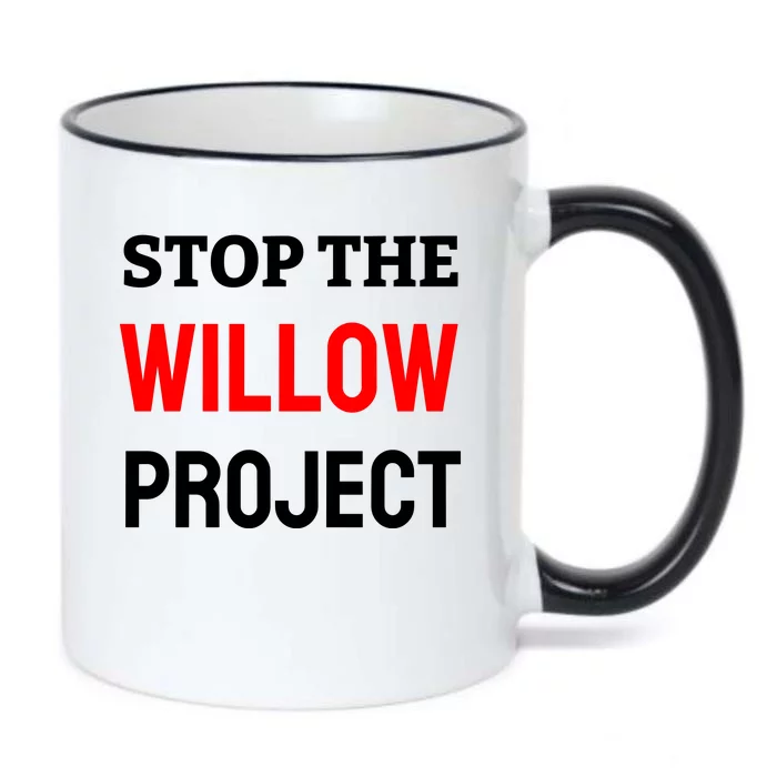 Stop The Willow Project Black Color Changing Mug