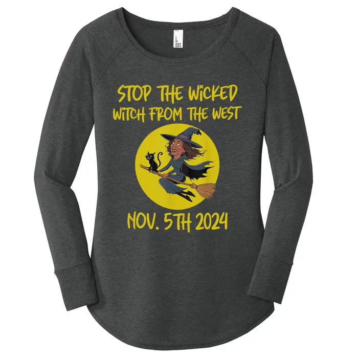 Stop The Wicked Witch From The West Nov. 5th 2024 Women's Perfect Tri Tunic Long Sleeve Shirt