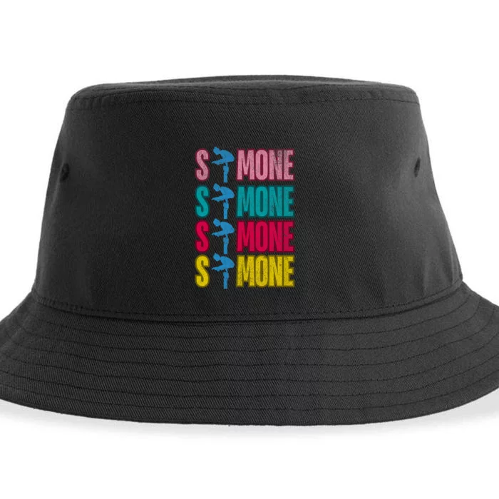 Simone T World Champion Retro Sustainable Bucket Hat