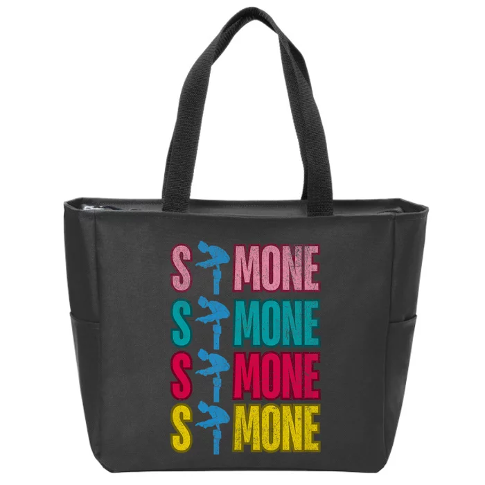 Simone T World Champion Retro Zip Tote Bag