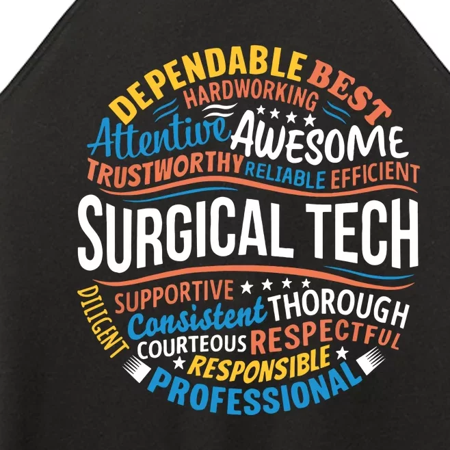 Surgical Tech Week Funny Surgical Technologist Gifts Women’s Perfect Tri Rocker Tank