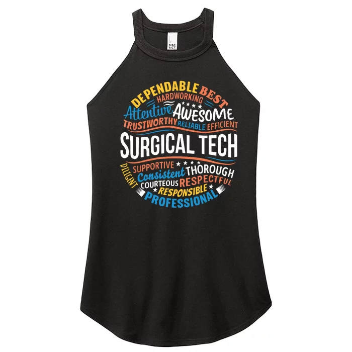 Surgical Tech Week Funny Surgical Technologist Gifts Women’s Perfect Tri Rocker Tank