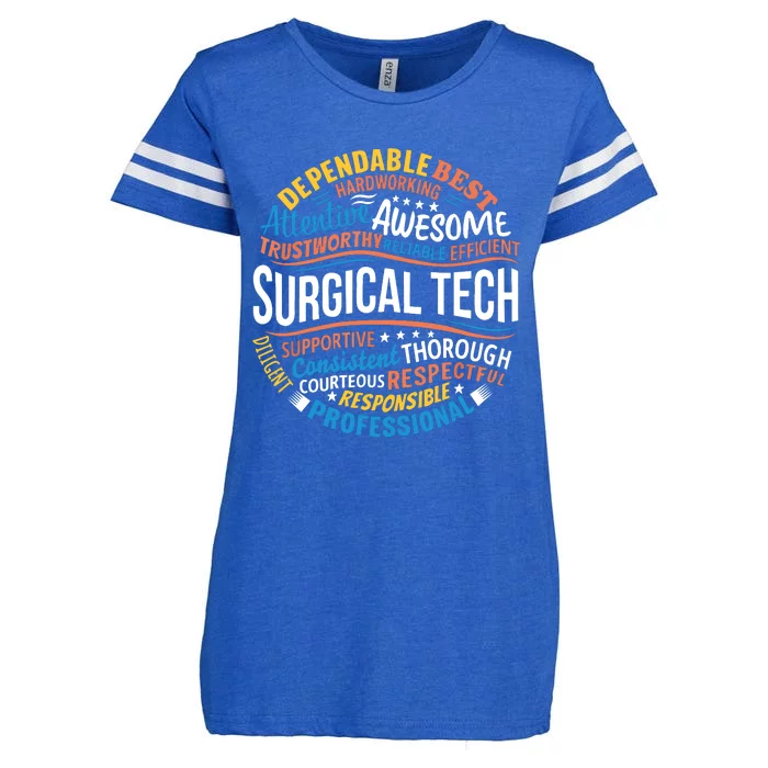 Surgical Tech Week Funny Surgical Technologist Gifts Enza Ladies Jersey Football T-Shirt