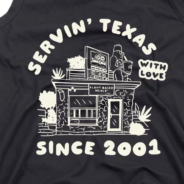 Servin Texas With Love Since 2001 Tank Top