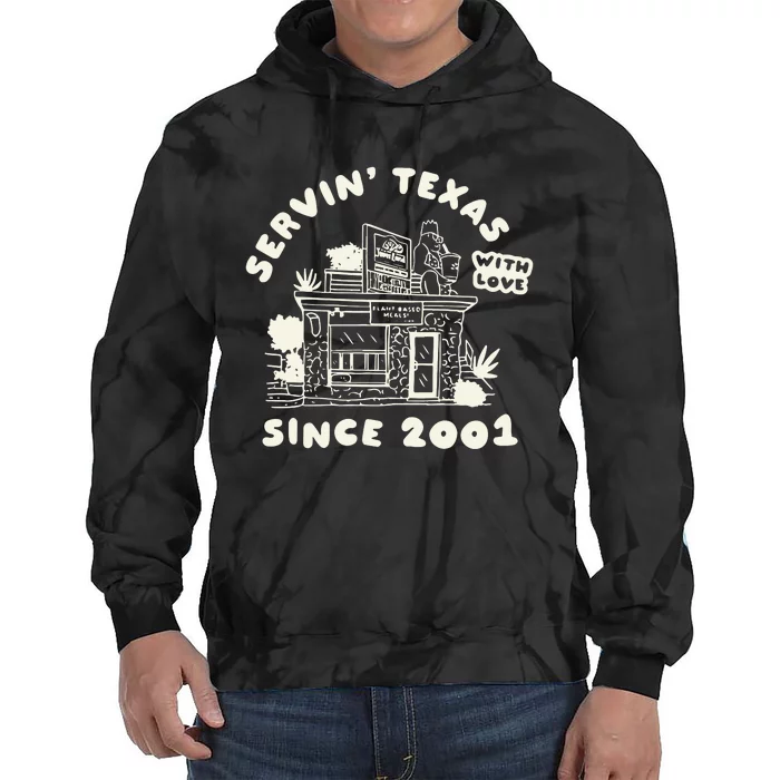 Servin Texas With Love Since 2001 Tie Dye Hoodie