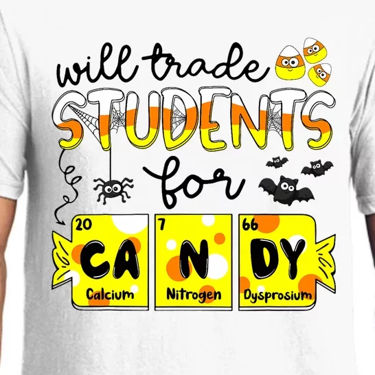 Science Teacher Will Trade Students For Candy Halloween Pajama Set