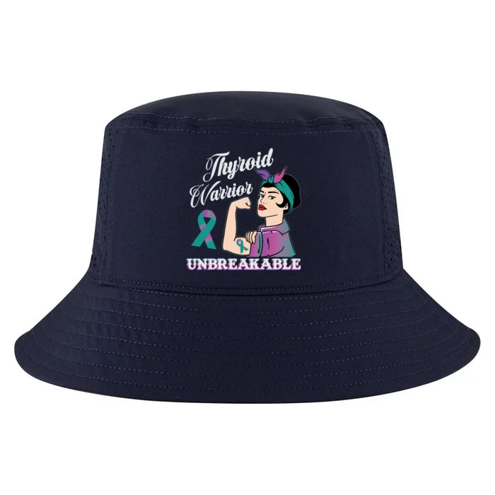 Strong Thyroid Warrior Unbreakable Cancer Fighter Cute Gift Cool Comfort Performance Bucket Hat