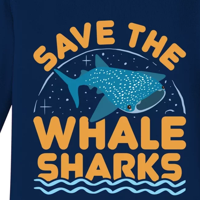 Save The Whale Sharks International Whale Shark Day Gift Baby Long Sleeve Bodysuit