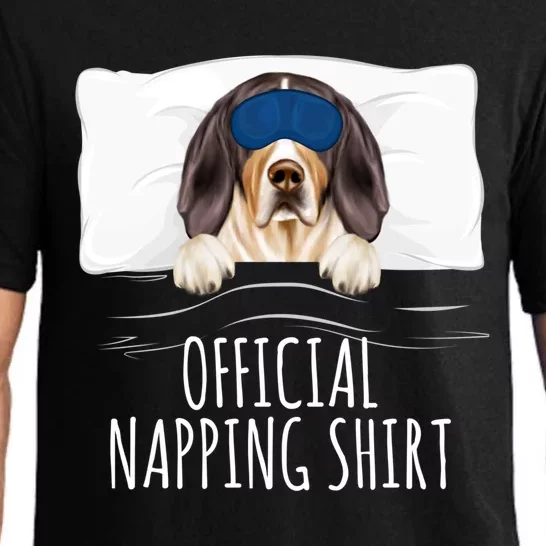 Sleeping Treeing Walker Coonhound Dog Napping Gift Pajama Set