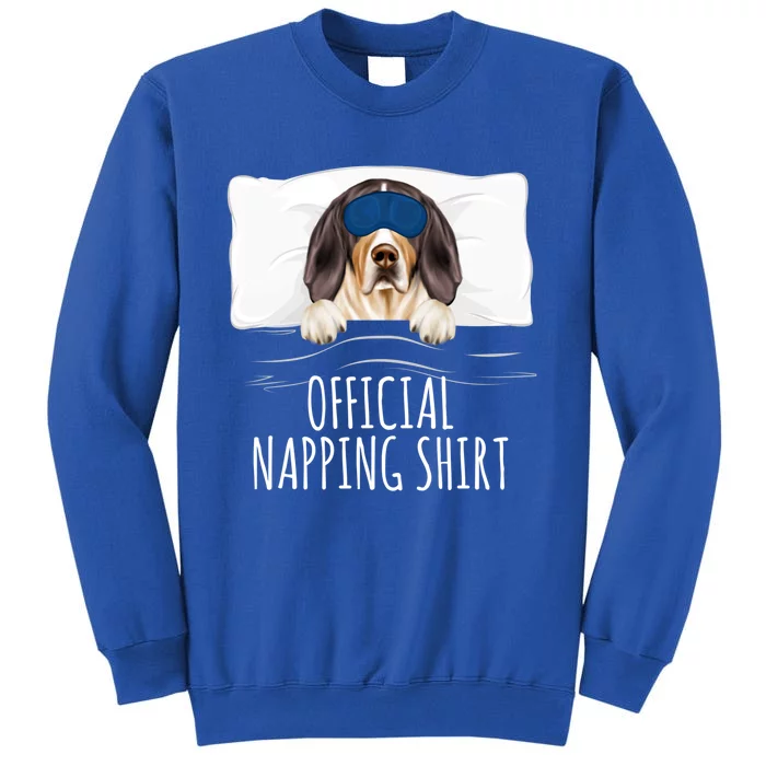 Sleeping Treeing Walker Coonhound Dog Napping Gift Tall Sweatshirt