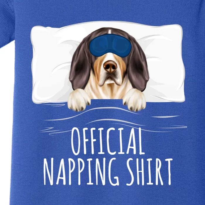 Sleeping Treeing Walker Coonhound Dog Napping Gift Baby Bodysuit