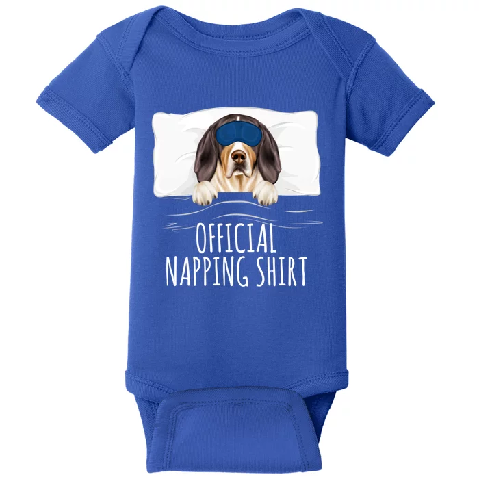 Sleeping Treeing Walker Coonhound Dog Napping Gift Baby Bodysuit