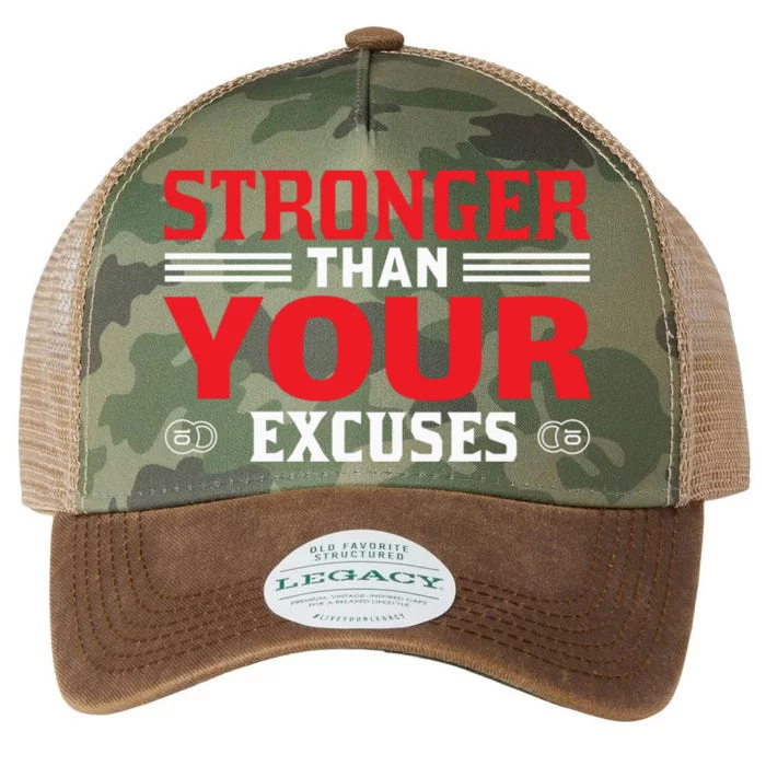 Stronger Than Your Excuses In The Gym Gift Legacy Tie Dye Trucker Hat