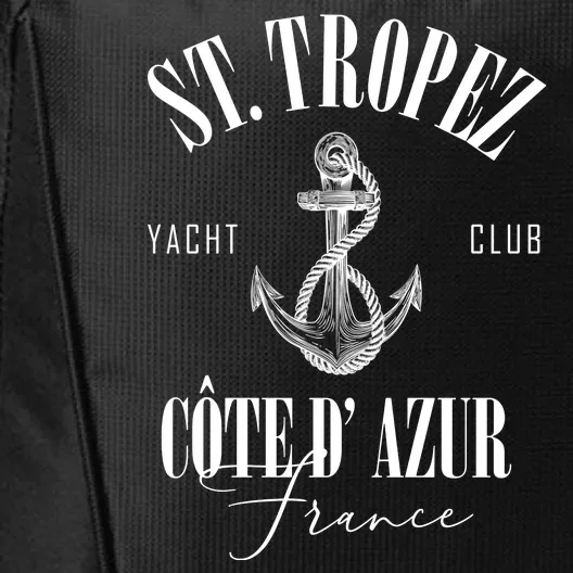 St Tropez Yacht Club Cote Dazur France Vacation City Backpack