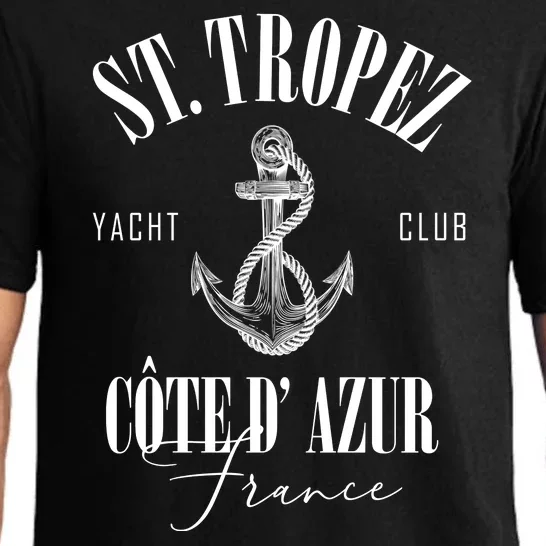 St Tropez Yacht Club Cote Dazur France Vacation Pajama Set