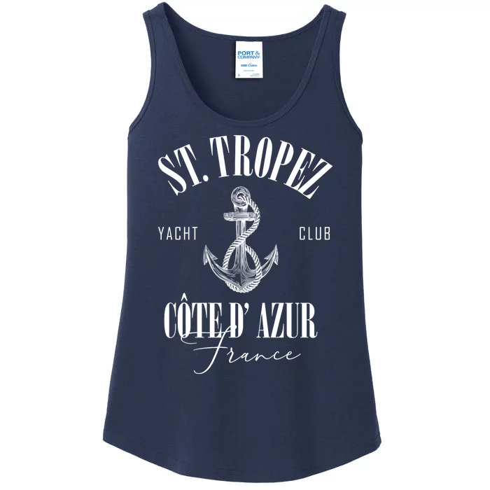 St Tropez Yacht Club Cote Dazur France Vacation Ladies Essential Tank