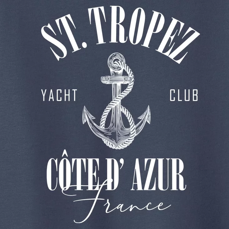 St Tropez Yacht Club Cote Dazur France Vacation Toddler T-Shirt