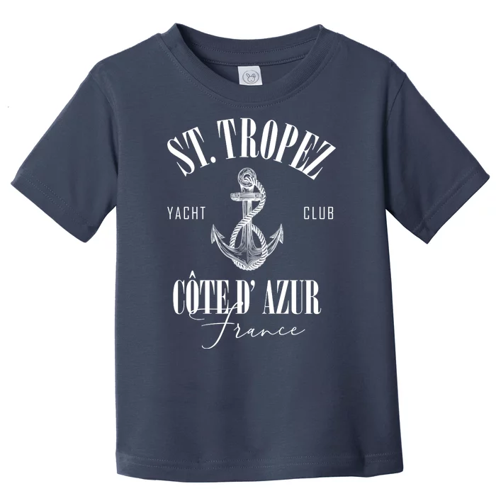 St Tropez Yacht Club Cote Dazur France Vacation Toddler T-Shirt