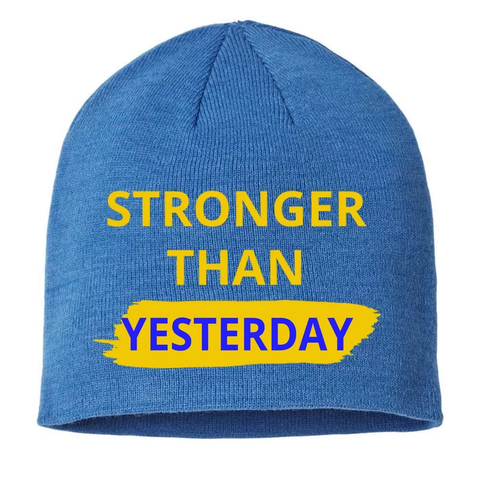 Stronger Than Yesterday 8 1/2in Sustainable Knit Beanie