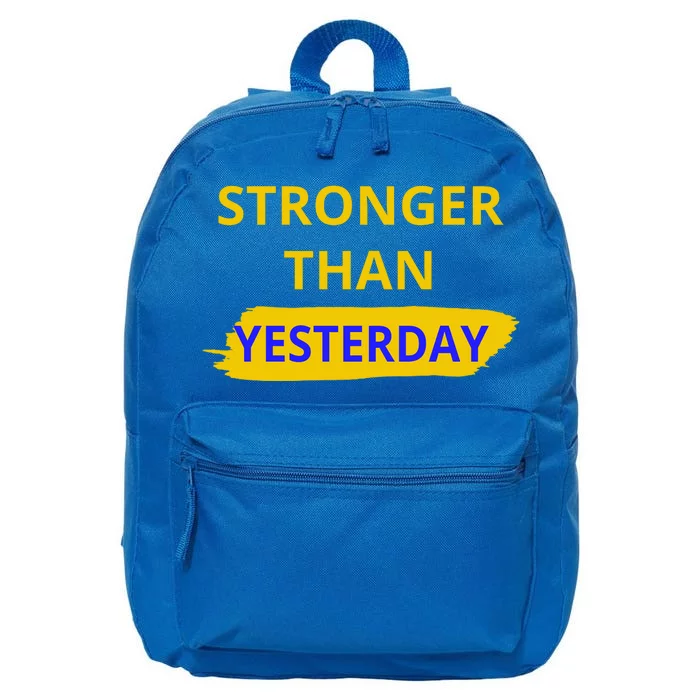 Stronger Than Yesterday 16 in Basic Backpack