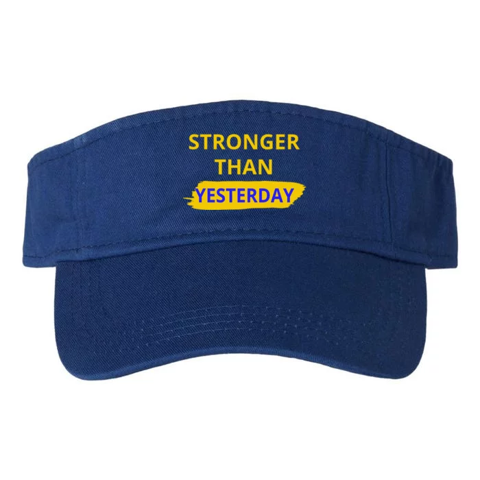 Stronger Than Yesterday Valucap Bio-Washed Visor