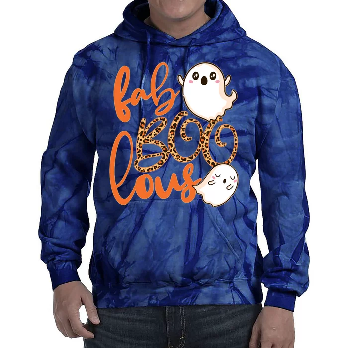 Stylish leopard Halloween Fab-BOO-lous Ghost Tie Dye Hoodie