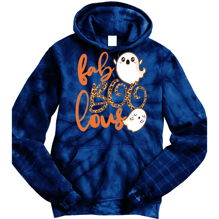 Stylish leopard Halloween Fab-BOO-lous Ghost Tie Dye Hoodie