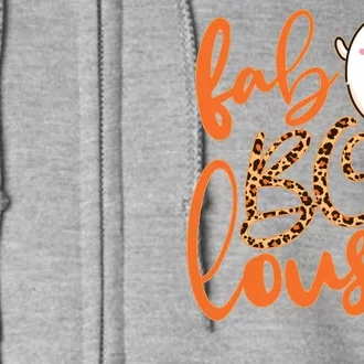 Stylish leopard Halloween Fab-BOO-lous Ghost Full Zip Hoodie