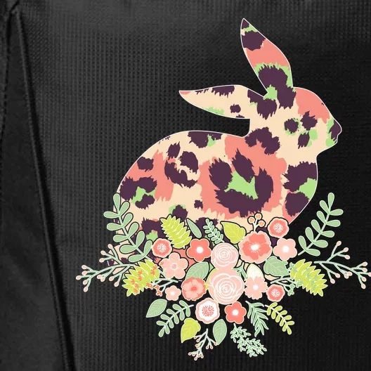 Stylish Leopard Pattern Easter Bunny City Backpack