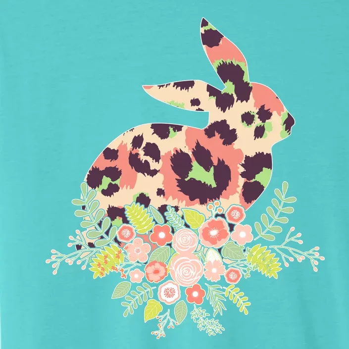 Stylish Leopard Pattern Easter Bunny ChromaSoft Performance T-Shirt