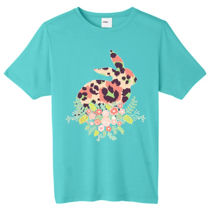 Stylish Leopard Pattern Easter Bunny ChromaSoft Performance T-Shirt