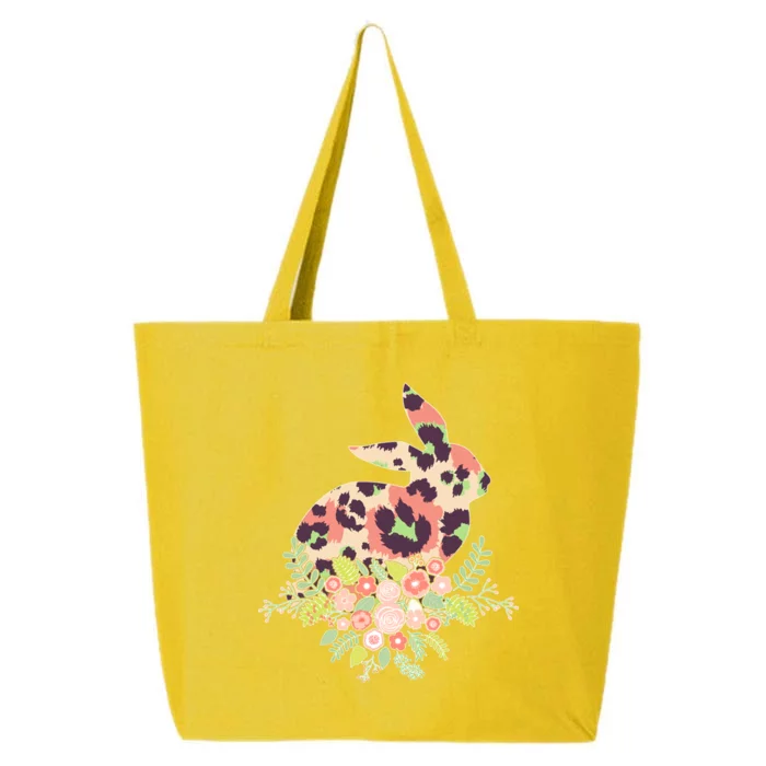 Stylish Leopard Pattern Easter Bunny 25L Jumbo Tote