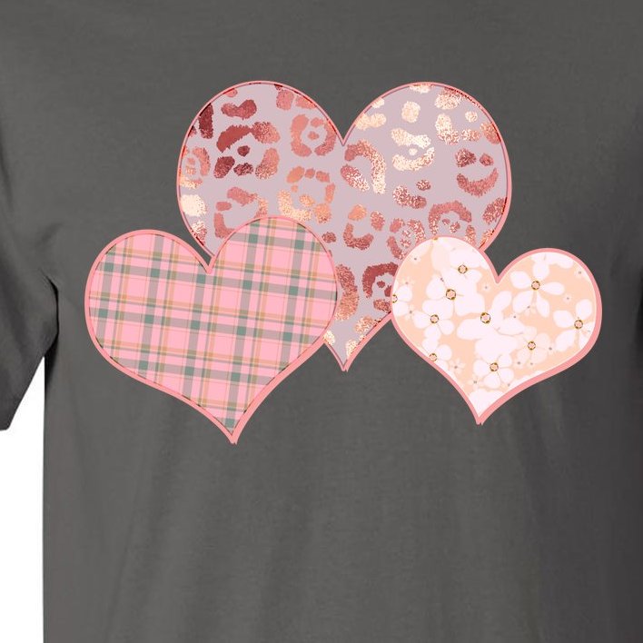 Stylish Pattern Hearts Tall T-Shirt