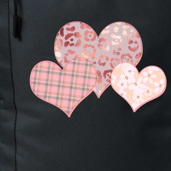 Stylish Pattern Hearts Daily Commute Backpack