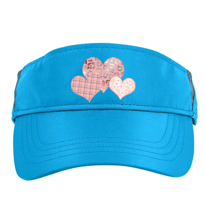 Stylish Pattern Hearts Adult Drive Performance Visor