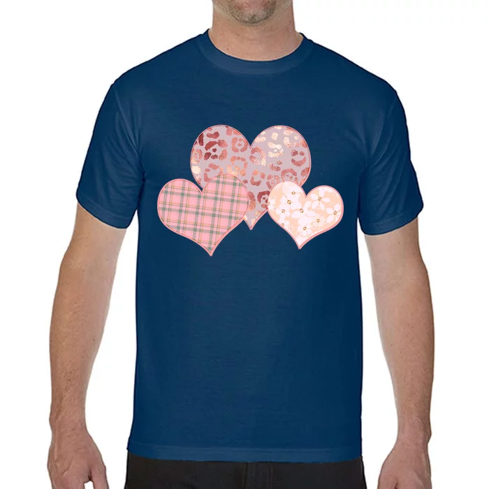 Stylish Pattern Hearts Comfort Colors T-Shirt