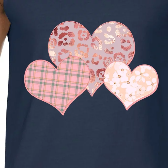 Stylish Pattern Hearts Comfort Colors® Tank Top