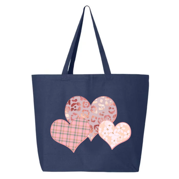 Stylish Pattern Hearts 25L Jumbo Tote