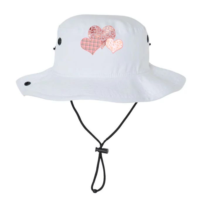 Stylish Pattern Hearts Legacy Cool Fit Booney Bucket Hat