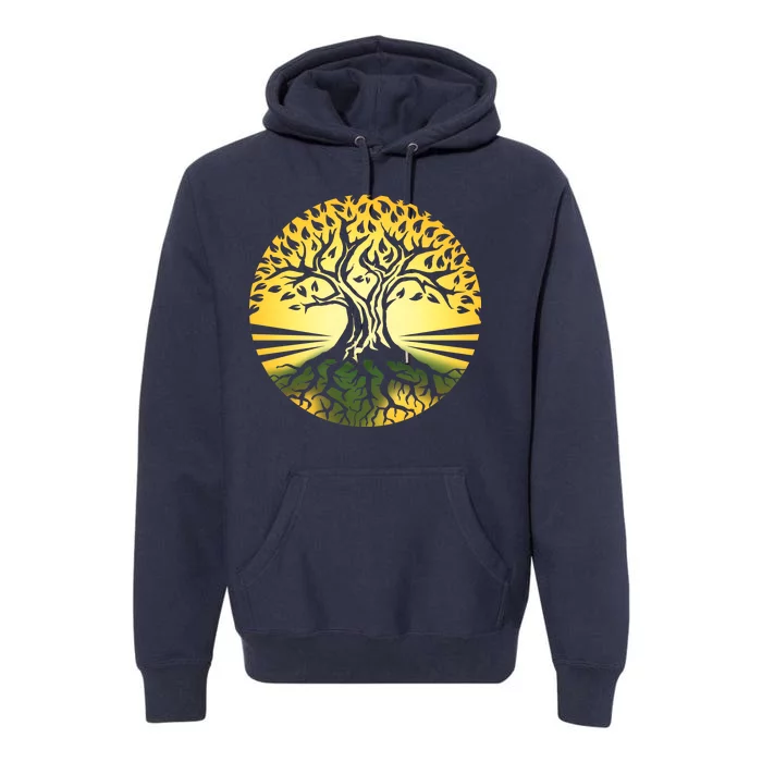 Stylized Druid Tree Premium Hoodie