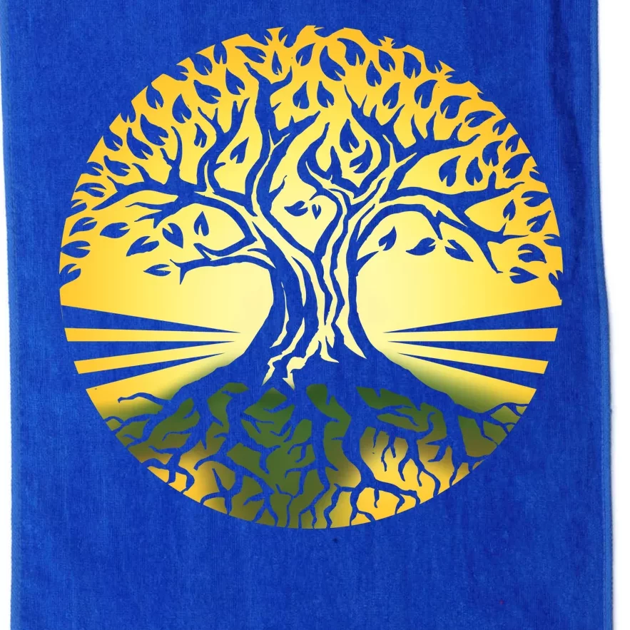 Stylized Druid Tree Platinum Collection Golf Towel