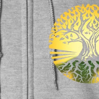 Stylized Druid Tree Full Zip Hoodie