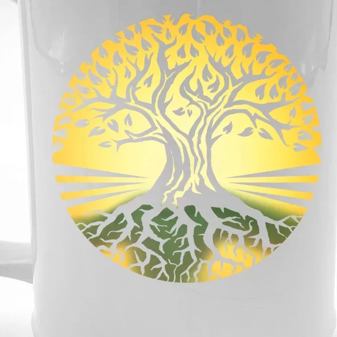 Stylized Druid Tree Front & Back Beer Stein