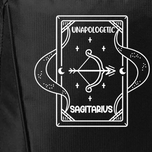 Sagittarius Tarot Zodiac Unapologetic Sagittarius Symbol Cool Gift City Backpack