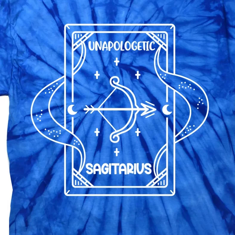 Sagittarius Tarot Zodiac Unapologetic Sagittarius Symbol Cool Gift Tie-Dye T-Shirt