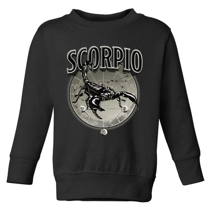 Scorpio Tee Zodiac Sign Scorpio Toddler Sweatshirt