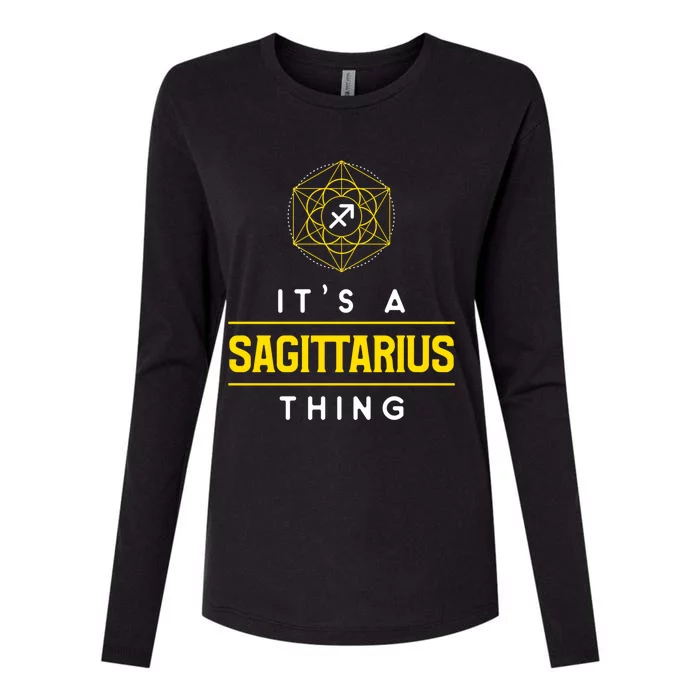 Sagittarius Thing Zodiac Sign Gift Womens Cotton Relaxed Long Sleeve T-Shirt