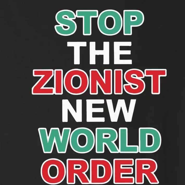 Stop The Zionist New World Order Toddler Long Sleeve Shirt