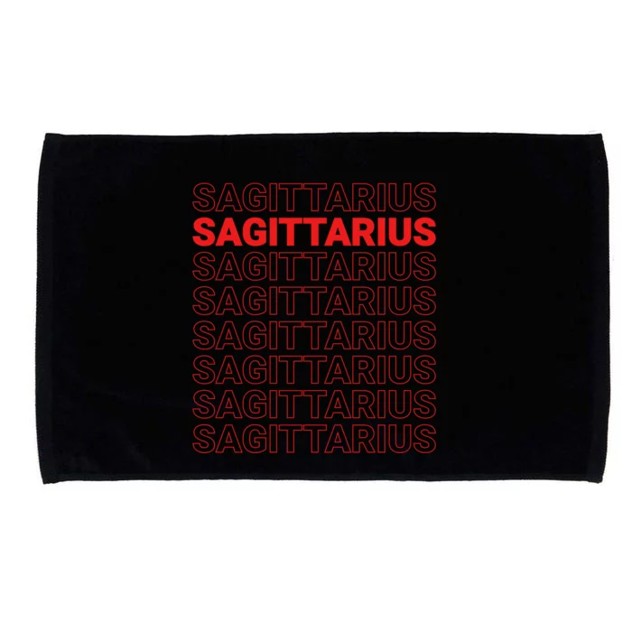 Sagittarius Trendy Zodiac Name Astrology Funny Gift Microfiber Hand Towel