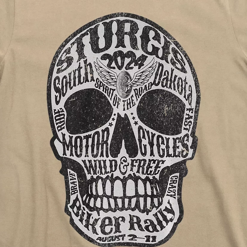 Sturgis Usa 2024 Skull Front Back South Dakota Biker Premium T-Shirt